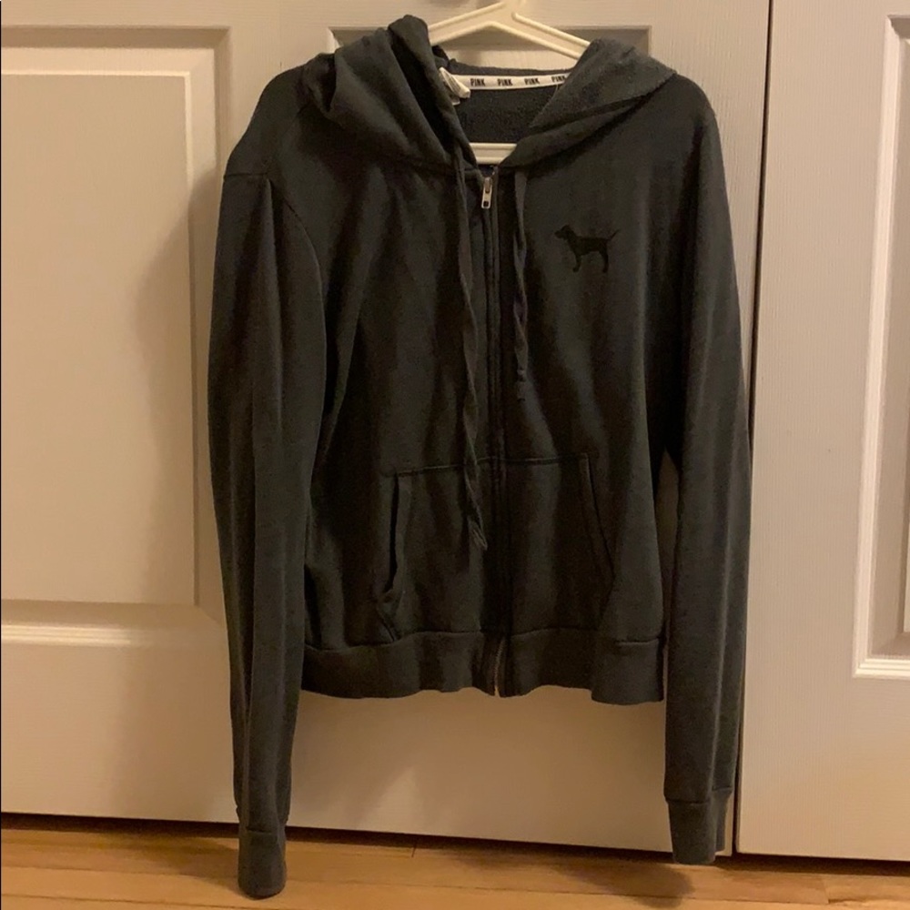 Victoria’s Secret PINK Grey Zip Up Hoodie